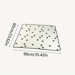 Waterproof Paw Print Pet Sofa Bed Mat for Dogs
