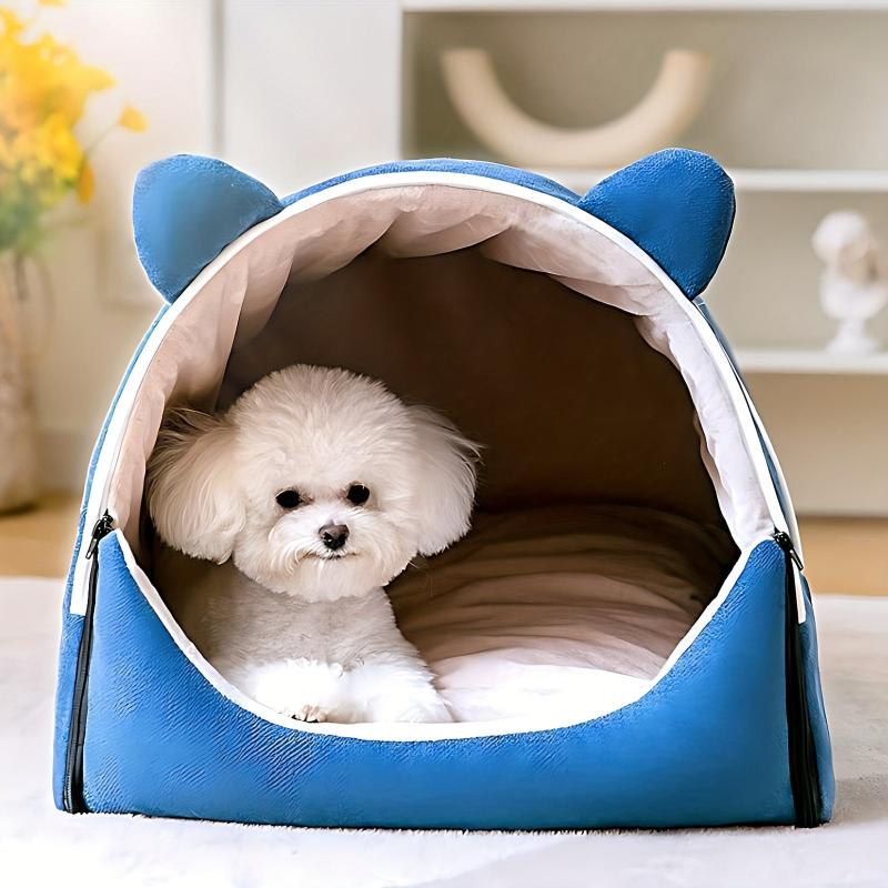Soft Cat Small Dog Bed House Removable Washable Pet Cushion