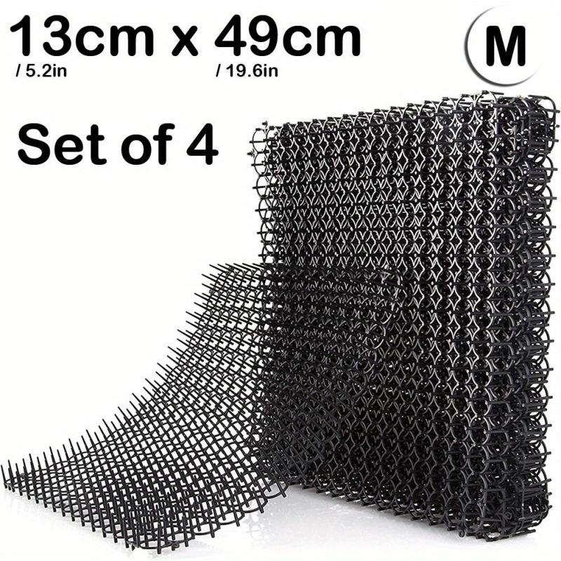 Cat Repellent Mat 4-Pack Durable Scat Mats for Dogs Keep Cats Out of Yard