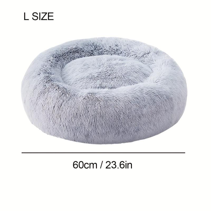 Cozy Donut Bed for Cats & Dogs - Deep Sleep & Calming Rest