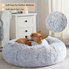 Cozy Donut Bed for Cats & Dogs - Deep Sleep & Calming Rest