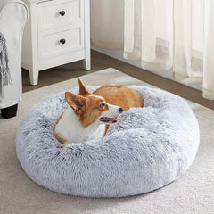 Cozy Donut Bed for Cats & Dogs - Deep Sleep & Calming Rest