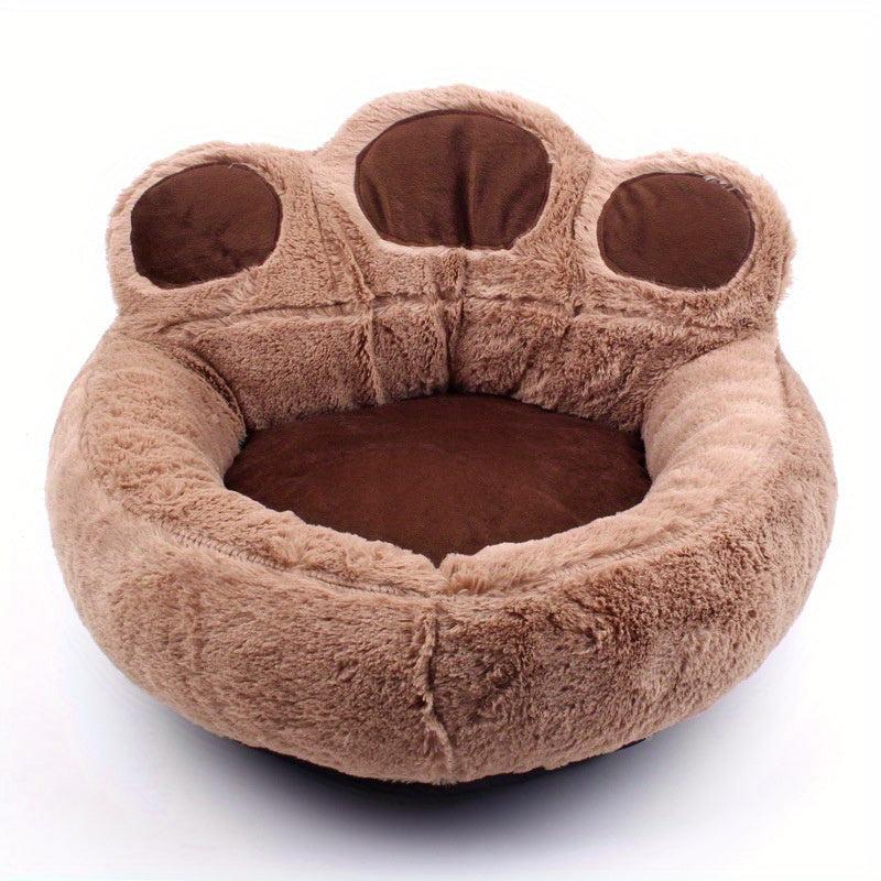 Bear Paw Shape Dog Cushion Bed Warm Small Pet Bed