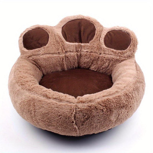 Bear Paw Shape Dog Cushion Bed Warm Small Pet Bed