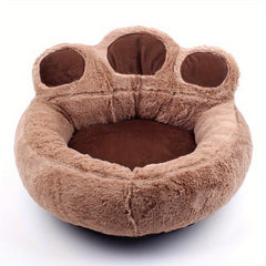Bear Paw Shape Dog Cushion Bed Warm Small Pet Bed