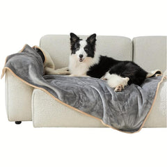 Waterproof Dog Blanket Reversible Throw Cat Blankets Bed Couch Sofa Protector