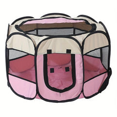 Foldable Pet Playpen Indoor for Dogs Cats Rabbits