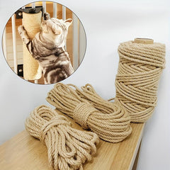 33ft Jute Rope Cat Scratching Post u2013 Refurbish Furniture & Entertain Cats