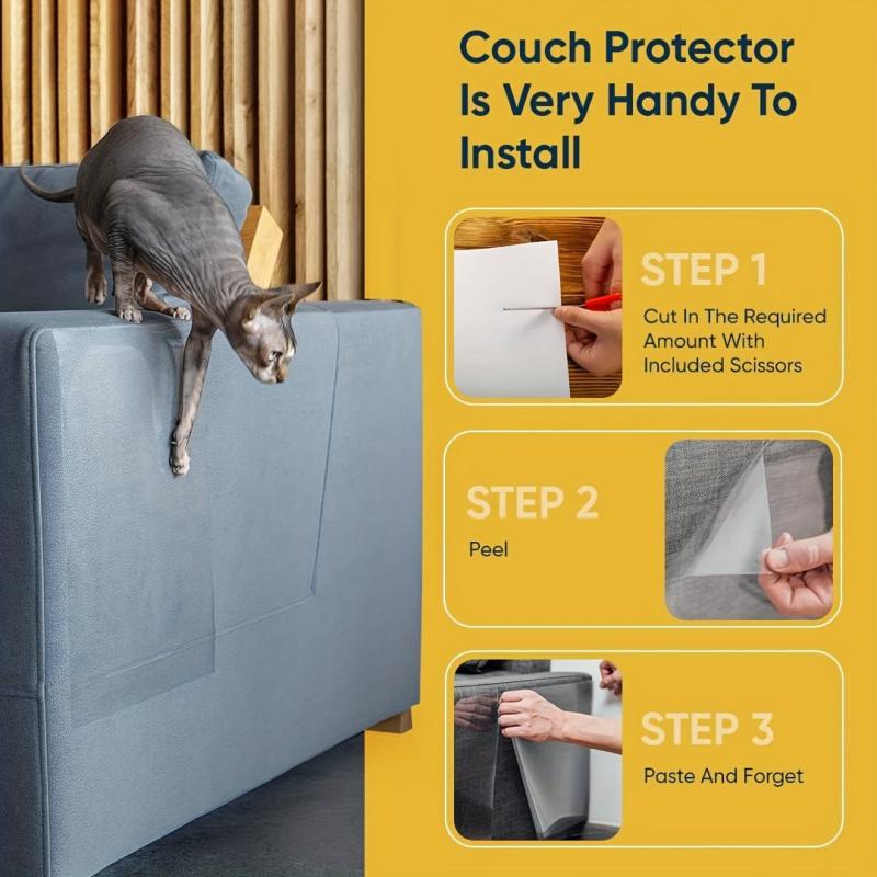 5pcs Cat Scratch Furniture Protectors For Sofa Doors