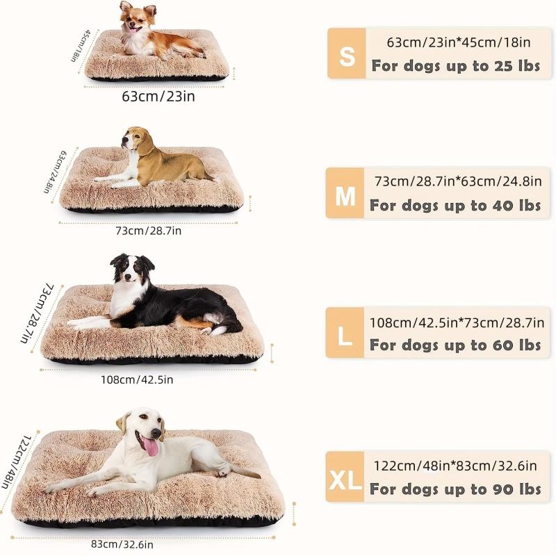 Soft Plush Dog Bed Mat for Medium and Small Dogs