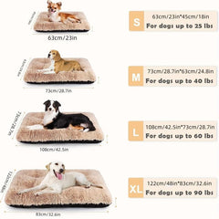 Soft Plush Dog Bed Mat for Medium and Small Dogs