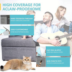 5pcs Cat Scratch Protector Clear Self Adhesive Furniture Protectors