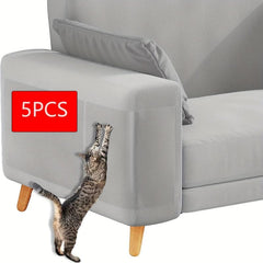5pcs Cat Scratch Protector Clear Self Adhesive Furniture Protectors
