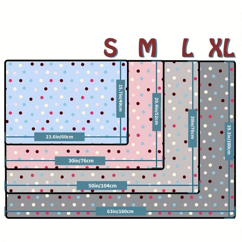 Soft Fleece Dot Print Pet Blanket Warm Blanket Sleep Mat Washable Cat Blanket