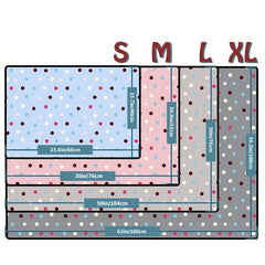 Soft Fleece Dot Print Pet Blanket Warm Blanket Sleep Mat Washable Cat Blanket