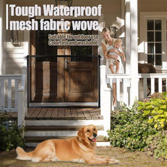 Dog Mesh Gate Portable Safety Fence Indoors