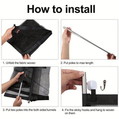 Dog Mesh Gate Portable Safety Fence Indoors