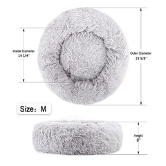 Winter Pet Bed Mat Round for Cats and Small Dogs