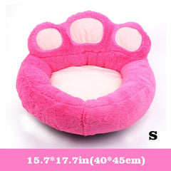 Comfort Soft Plush Dog & Cat Bed with Removable Cushion