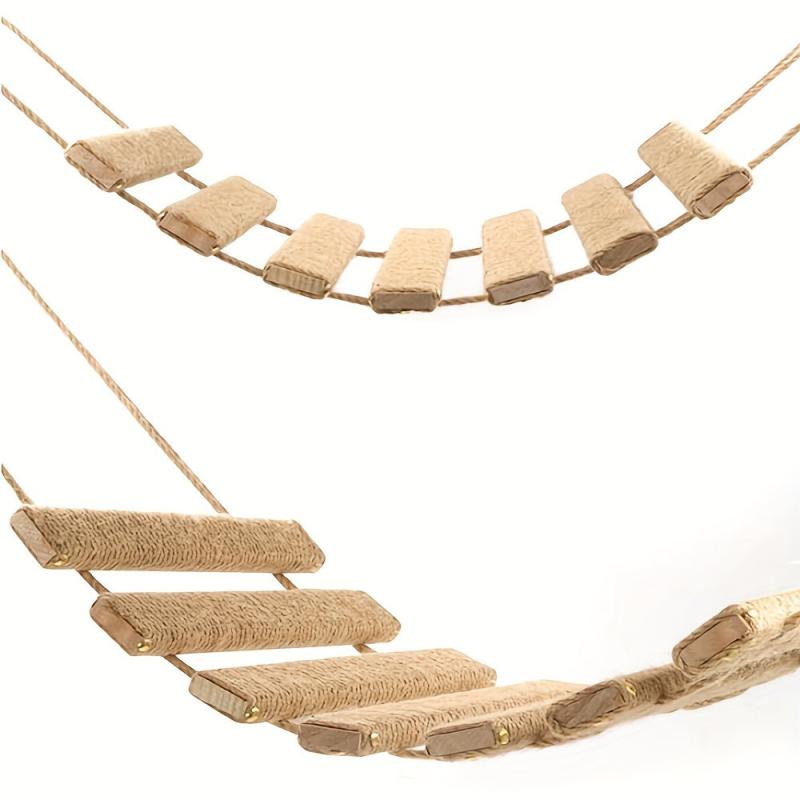 Cat Ladder Bridge Pet Furniture Sisal Soft Ladder Kitten Toy