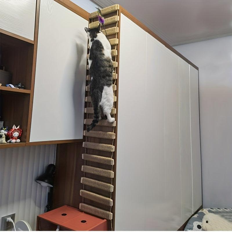 Cat Ladder Bridge Pet Furniture Sisal Soft Ladder Kitten Toy