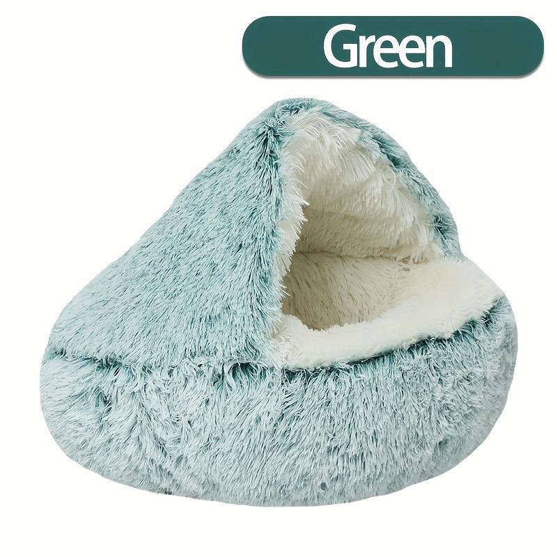 Soft Round Cat Nest Bed Warm Soft Cat Cushion