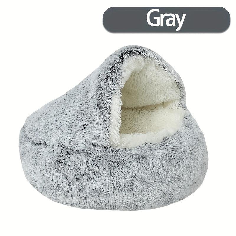 Soft Round Cat Nest Bed Warm Soft Cat Cushion