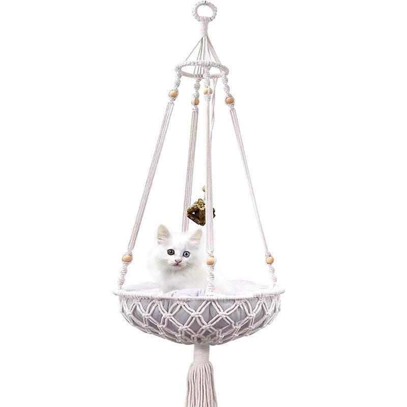 Bohemia Cat Hammock Wall Cat Nest Handwoven Cat Window Perch
