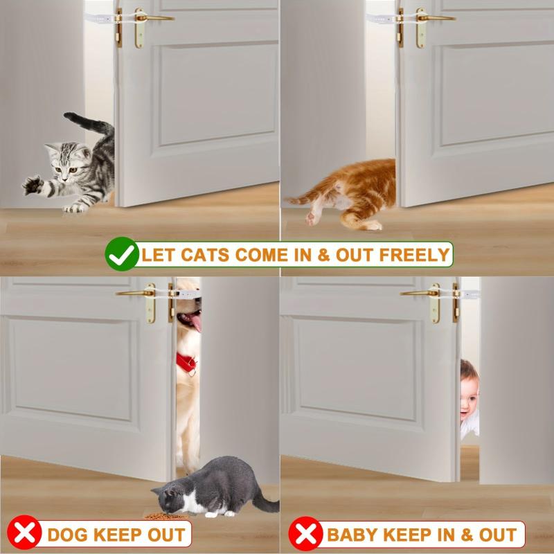 Adjustable Pet Door Latch with Retractable Nails