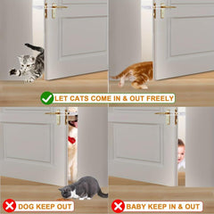 Adjustable Pet Door Latch with Retractable Nails