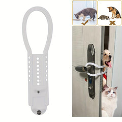 Adjustable Pet Door Latch with Retractable Nails