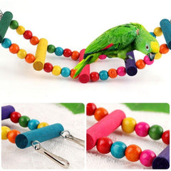 Bird Ladder & Swing Set Chewing Toys for Budgies Cockatiels Other Birds