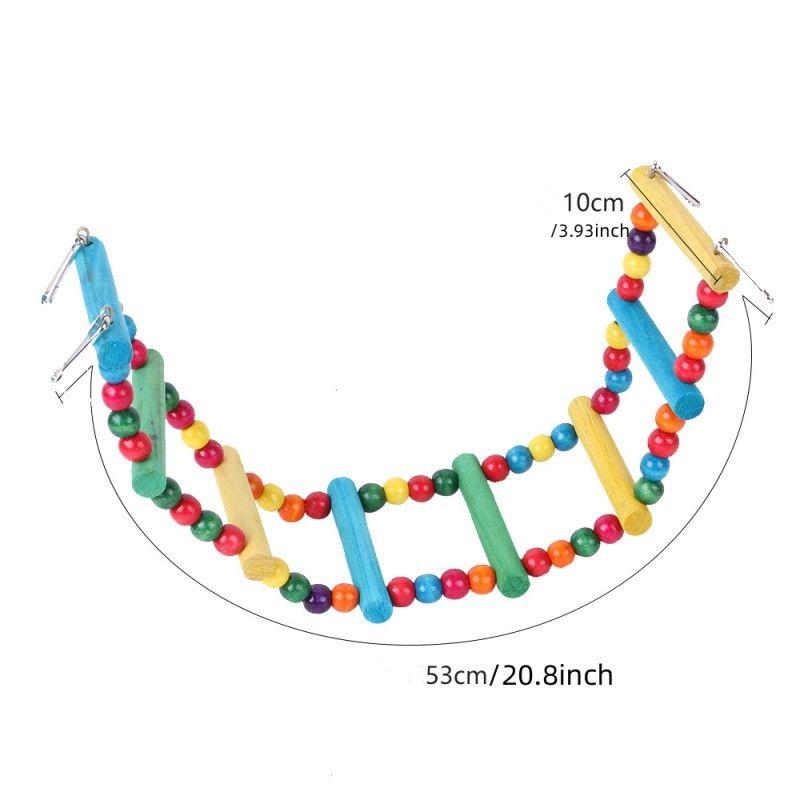 Bird Ladder & Swing Set Chewing Toys for Budgies Cockatiels Other Birds