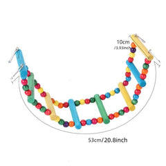 Bird Ladder & Swing Set Chewing Toys for Budgies Cockatiels Other Birds