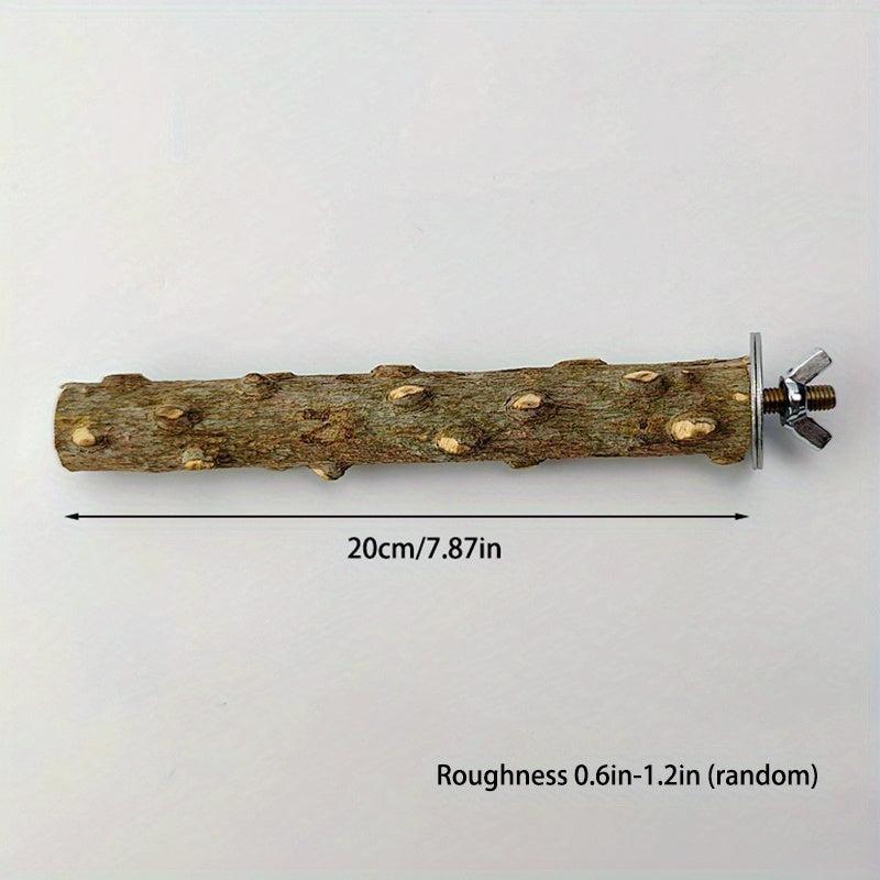 Pepper Wood Bird Station Pole Chewing Toy Cage Accessory