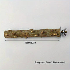 Pepper Wood Bird Station Pole Chewing Toy Cage Accessory