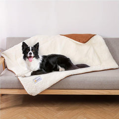 Soft Plush Dog Cage Mat Self-heating Double Sided Dog Blanket