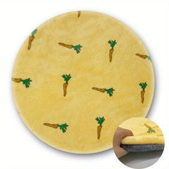 Cartoon Dog Pad Round Shape Warm Soft Sleeping
