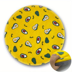 Cartoon Dog Pad Round Shape Warm Soft Sleeping