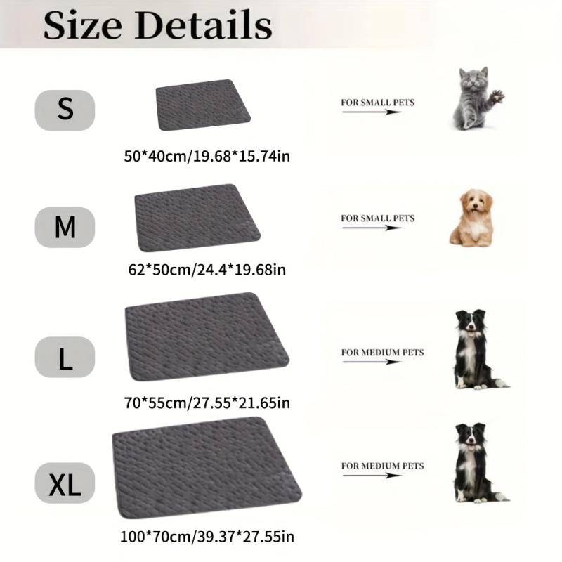 Waterproof Cat Mat Non-slip Pet Bed Mat for Indoor Cats Dogs