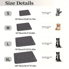 Waterproof Cat Mat Non-slip Pet Bed Mat for Indoor Cats Dogs