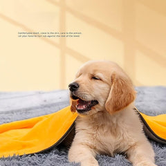 Soft Pet Bath Towels & Dog Blankets - Absorbent for Drying & Snuggling