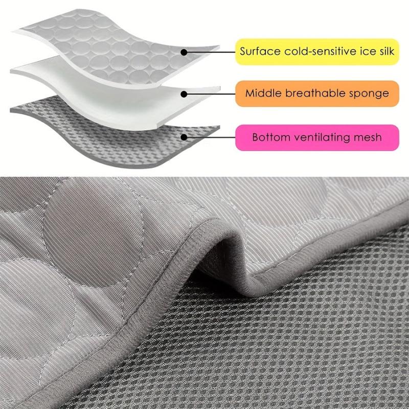 Dog Self Cooling Mat Pet Summer Cooling Pads Chill Cooling Blankets