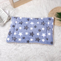 Thick Cartoon Star Pattern Double Layer Pet Cushion Cat Bed