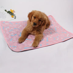 Pet Pads Paw Pattern Dog Bed Washable Mat For Small Dogs