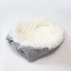 Plush Cat Bed Warm Cat Mat Dual purpose Folding Cat Mattress