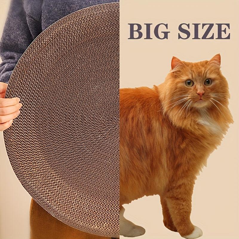 Durable Round Cat Scratcher Bed Corrugated Paper Cat Toy