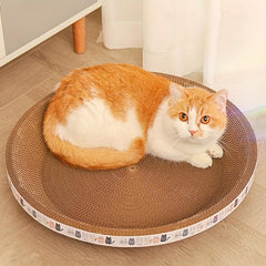 Durable Round Cat Scratcher Bed Corrugated Paper Cat Toy