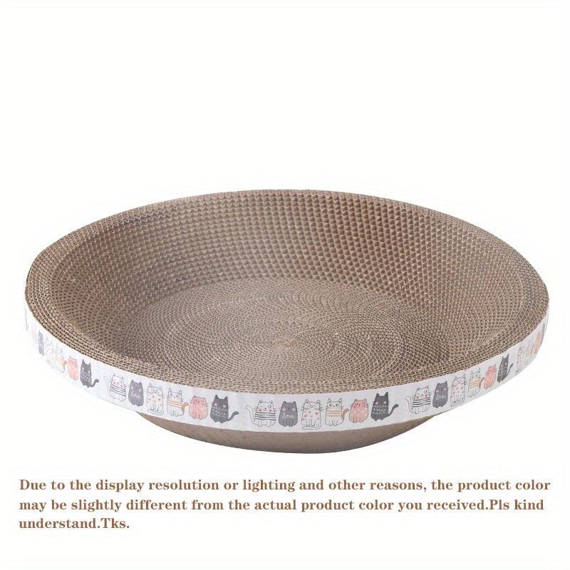 Durable Round Cat Scratcher Bed Corrugated Paper Cat Toy