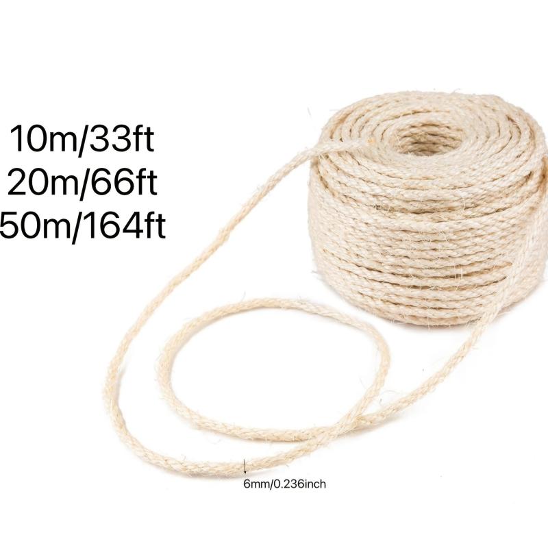 Sisal Rope For Cats - Scratch Post Replacement - DIY Scratcher